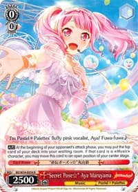 "Secret Pose" Aya Maruyama - BanG Dream! Girls Band Party! - Weiss Schwarz card