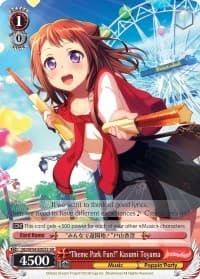"Theme Park Fun! "Kasumi Toyama" (SR) - BanG Dream! Girls Band Party! - Weiss Schwarz card