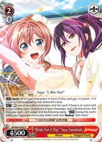 "Bride For A Day" Saya Yamabuki - BanG Dream! Girls Band Party! - Weiss Schwarz card