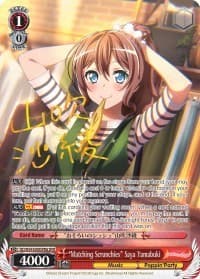 "Matching Scrunchies" Saya Yamabuki (A) (SPM) - BanG Dream! Girls Band Party! - Weiss Schwarz card