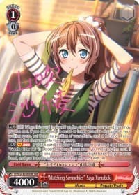 "Matching Scrunchies" Saya Yamabuki (B) (SPM) - BanG Dream! Girls Band Party! - Weiss Schwarz card