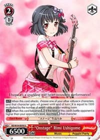 "Onstage" Rimi Ushigome - BanG Dream! Girls Band Party! - Weiss Schwarz card
