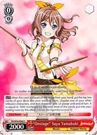 "Onstage" Saya Yamabuki - BanG Dream! Girls Band Party! - Weiss Schwarz card