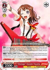 "Onstage" Kasumi Toyama - BanG Dream! Girls Band Party! - Weiss Schwarz card