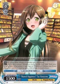 "Shared Happiness" Tae Hanazono - BanG Dream! Girls Band Party! - Weiss Schwarz card