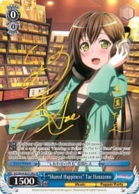 "Shared Happiness" Tae Hanazono (A) (SP) - BanG Dream! Girls Band Party! - Weiss Schwarz card