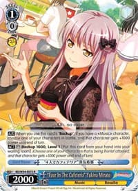 "Four In The Cafeteria" Yukina Minato - BanG Dream! Girls Band Party! - Weiss Schwarz card