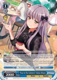 "Four In The Cafeteria" Yukina Minato (SR) - BanG Dream! Girls Band Party! - Weiss Schwarz card