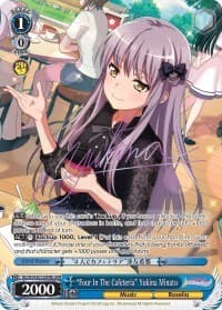 "Four In The Cafeteria" Yukina Minato (B) (SPM) - BanG Dream! Girls Band Party! - Weiss Schwarz card