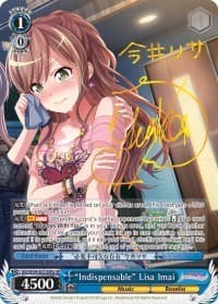 "Indispensable" Lisa Imai (A) (SP) - BanG Dream! Girls Band Party! - Weiss Schwarz card