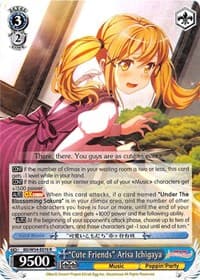"Cute Friends" Arisa Ichigaya - BanG Dream! Girls Band Party! - Weiss Schwarz card