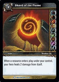 Shard of the Flame - Molten Core Treasure - WoW card