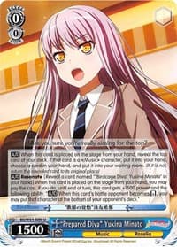 "Prepared Diva" Yukina Minato - BanG Dream! Girls Band Party! - Weiss Schwarz card