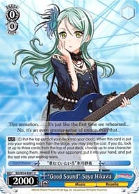 "Good Sound" Sayo Hikawa - BanG Dream! Girls Band Party! - Weiss Schwarz card