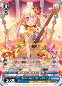 "Perfect Smile" Chisato Shirasagi (A) (SPM) - BanG Dream! Girls Band Party! - Weiss Schwarz card