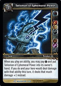 Talisman of Ephemeral Power - Molten Core Treasure - WoW card