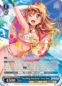 "Dazzling Sunshine" Lisa Imai (A) (SPM) - BanG Dream! Girls Band Party! - Weiss Schwarz card