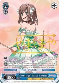 "Onstage" Maya Yamato (A) (SPM) - BanG Dream! Girls Band Party! - Weiss Schwarz card