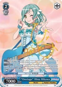 "Onstage" Hina Hikawa (A) (SPM) - BanG Dream! Girls Band Party! - Weiss Schwarz card