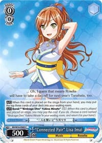 "Connected Pair" Lisa Imai - BanG Dream! Girls Band Party! - Weiss Schwarz card