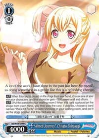 "Aimed Journey" Chisato Shirasagi - BanG Dream! Girls Band Party! - Weiss Schwarz card