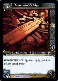 Bonereaver's Edge - Molten Core Treasure - WoW card