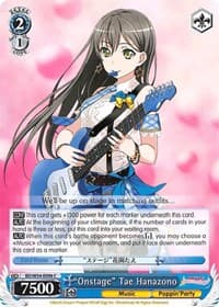 "Onstage" Tae Hanazono - BanG Dream! Girls Band Party! - Weiss Schwarz card
