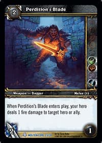 Perdition's Blade - Molten Core Treasure - WoW card