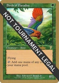 Birds of Paradise - 2002 Brian Kibler (7ED) - World Championship Decks - Magic: The Gathering card