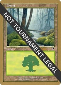 Forest (328) - 2002 Brian Kibler (7ED) - World Championship Decks - Magic: The Gathering card