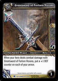 Greatsword of Forlorn Visions - Fires of Outland - WoW card