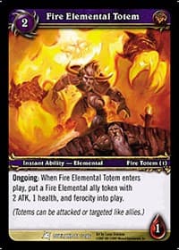 Fire Elemental Totem - Fires of Outland - WoW card