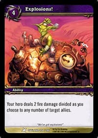 Explosions! - Fires of Outland - WoW card
