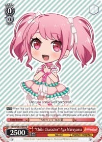 "Chibi Character" Aya Maruyama - BanG Dream! Girls Band Party! - Weiss Schwarz card