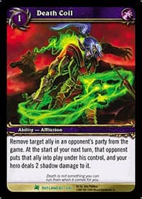 Death Coil - Fires of Outland - WoW card