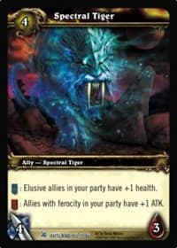 Spectral Tiger - Fires of Outland - WoW card