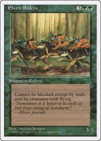 Elven Riders - Fourth Edition - Magic: The Gathering card