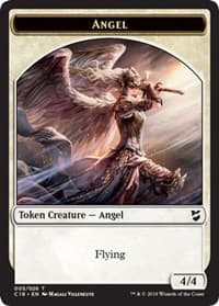 Angel // Cat Double-Sided Token - Commander 2018 - Magic: The Gathering card