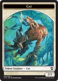 Cat // Soldier Double-Sided Token - Commander 2018 - Magic: The Gathering card