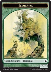 Elemental // Thopter (026) Double-Sided Token - Commander 2018 - Magic: The Gathering card