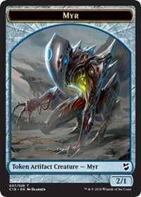 Myr (007) // Construct (020) Double-Sided Token - Commander 2018 - Magic: The Gathering card
