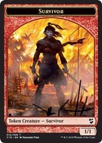 Survivor // Myr (023) Double-Sided Token - Commander 2018 - Magic: The Gathering card