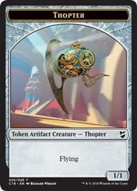 Thopter (025) // Servo Double-Sided Token - Commander 2018 - Magic: The Gathering card