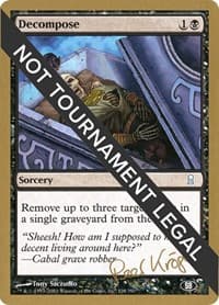 Decompose - 2003 Peer Kroger (ODY) (SB) - World Championship Decks - Magic: The Gathering card