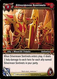 Silvermoon Sentinels - Fires of Outland - WoW card