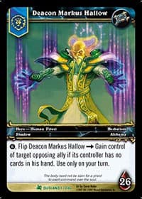 Deacon Markus Hallow - Fires of Outland - WoW card