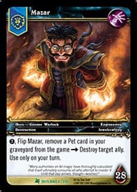 Mazar - Fires of Outland - WoW card