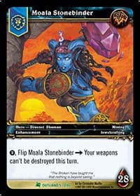 Moala Stonebinder - Fires of Outland - WoW card