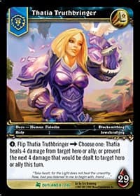 Thatia Truthbringer - Fires of Outland - WoW card