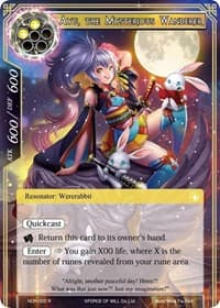 Ayu, the Mysterious Wanderer - New Dawn Rises - Force of Will card